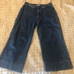 Loft wide leg high rise curvy jeans size 10/30